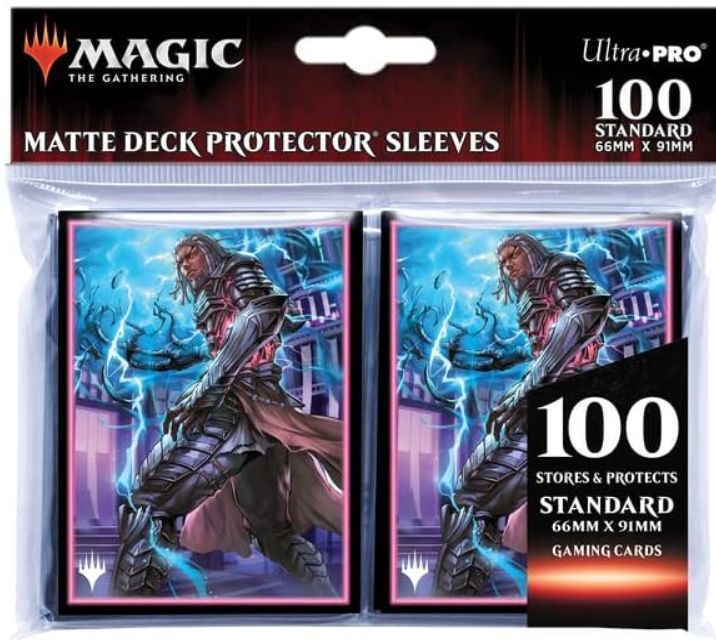 Kamigawa Neon Dynasty Tezzeret Betrayer of Flesh Standard Deck Protector Sleeves (100ct)