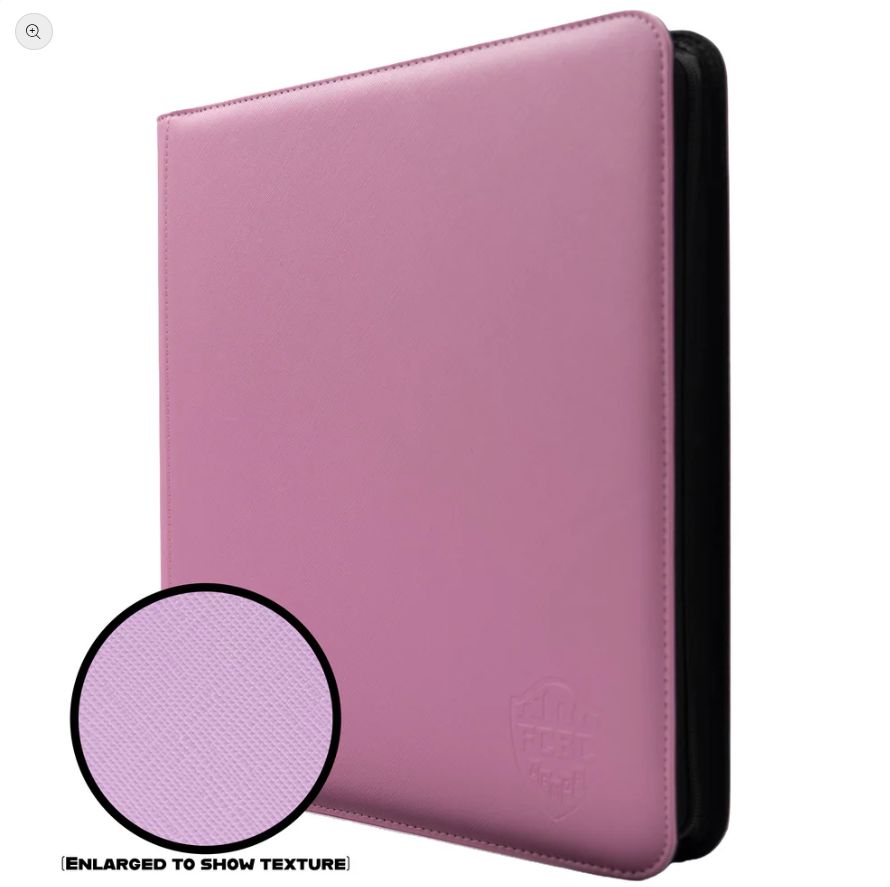 Pink 12-Pocket Binder