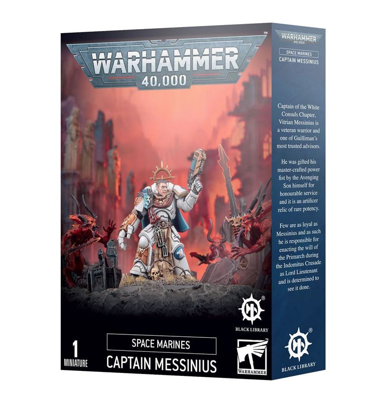 Warhammer 40,000: Space Marines Captain Messinius Black Library