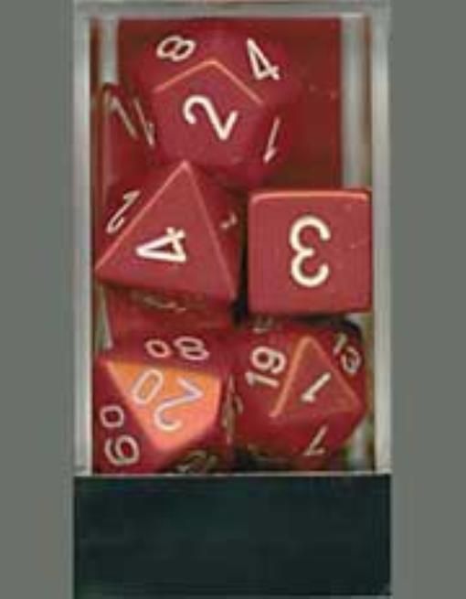 CHX25404 Dice-Opaque Red/White Set
