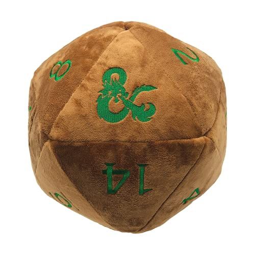 Jumbo D20 Novelty Dice Plush: Copper and Green