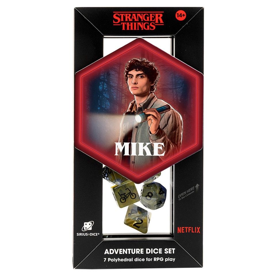 Stranger Things Dice &amp; Accessories Adventure Dice Set - Mike