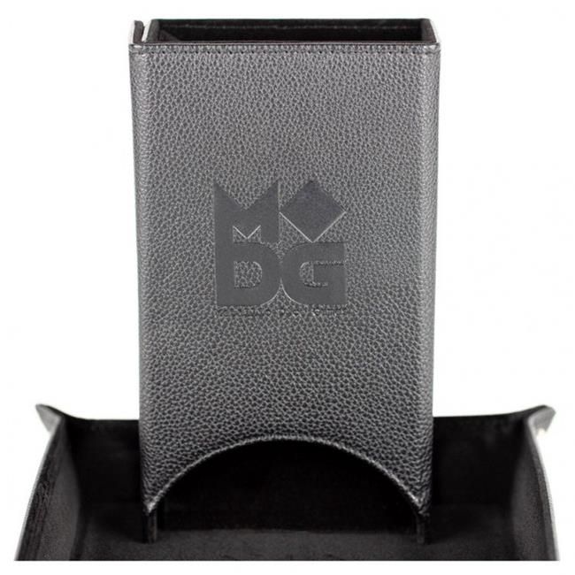 FanRoll/Metallic Dice Games Fold up Dice Tower - Black