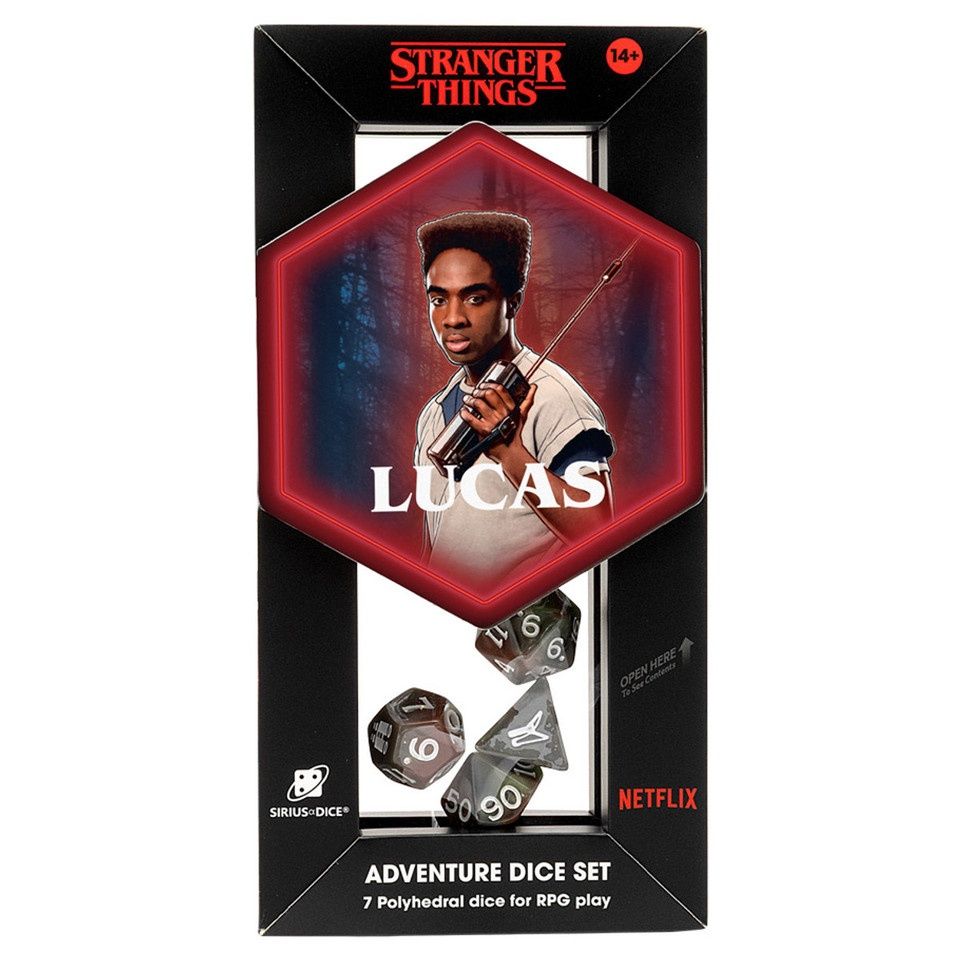 Stranger Things Dice &amp; Accessories Adventure Dice Set - Lucas
