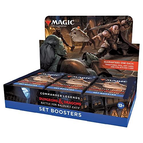 Magic: the Gathering Commander Legends: Battle for Baldurs Gate Set Booster Box | 18 Packs