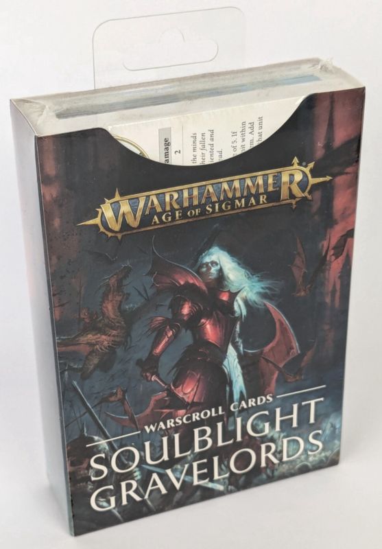 Warhammer Age of Sigmar Warscroll Cards Soulblight Gravelords Games Workshop