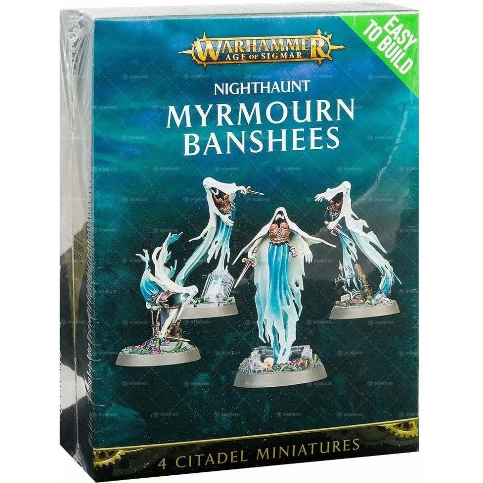 Set of 4 17-piece Figurines Games Workshop Warhammer AoS - Easy to Build: Nighthaunt Myrmourn Banshee