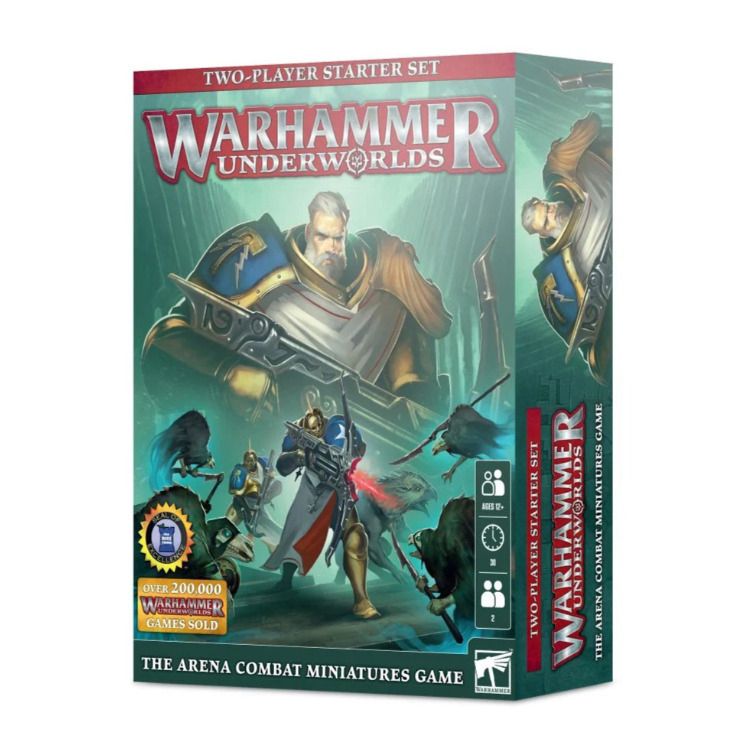 110-01 Warhammer Underworlds Starter Set 36-page Rulebook 2 Game Boards Board Game