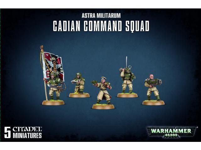 Warhammer 40,000 IMPERIAL GUARD Astra Militarum Cadian Command Squad