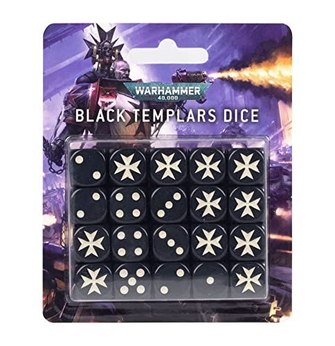 Warhammer 40,000: BLACK TEMPLARS DICE SET