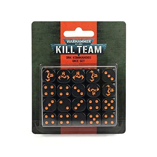 102-82 Warhammer 40,000: Kill Team Ork Kommandos Dice Set