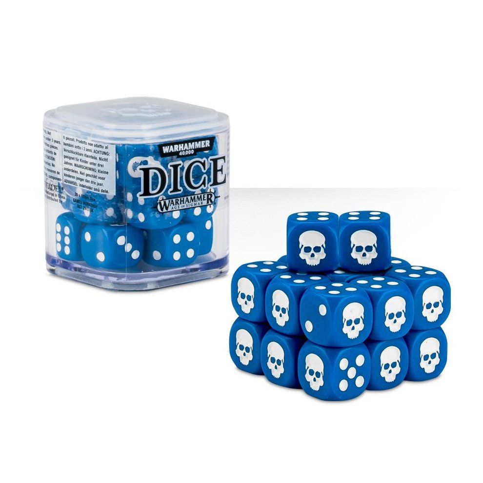 Board Games - Blue Dice Cube Games Workshop Warhammer Battle &amp; 40,000