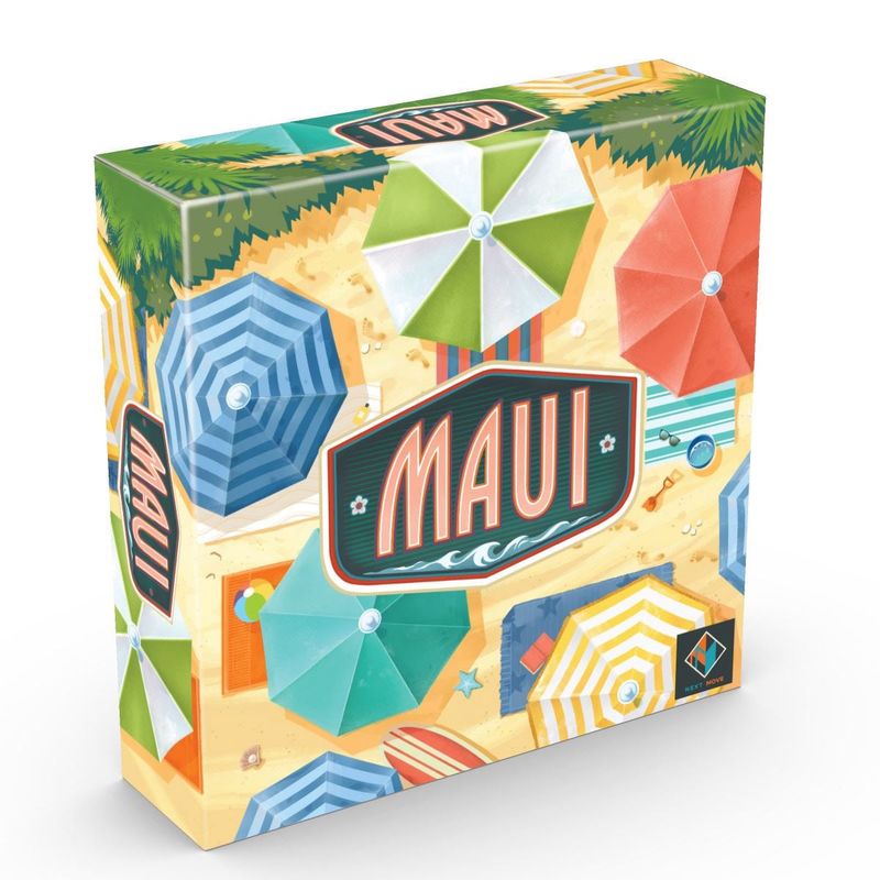 Maui Board Game - Hawaiian Beach Drafting and Tile-Laying Strategy Game Create Patterns to Earn Points Clever Risk and Reward Mechanics
