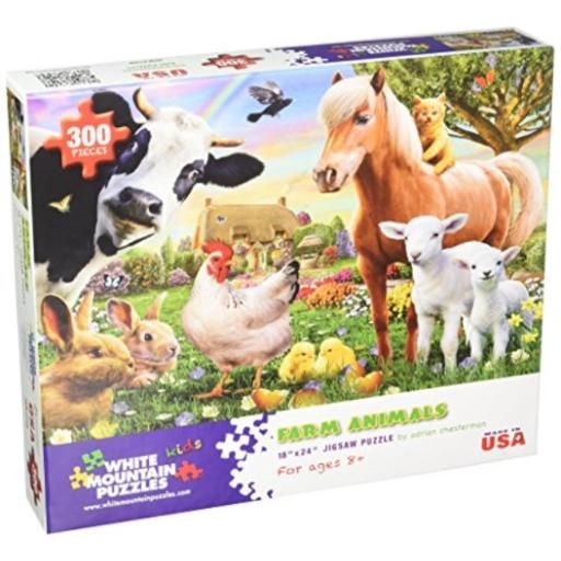 Farm Animals 300-Piece Puzzle