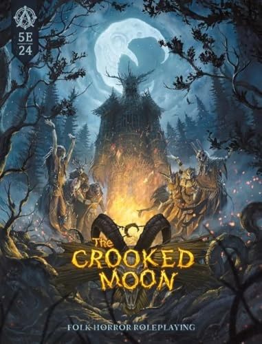 The Crooked Moon: Folk Horror Roleplaying Game for 5E, 400+ Pages | 4-6 Players
