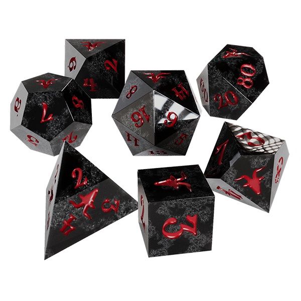 The Crooked Moon RPG: Sharp-Edge Resin Dice Set