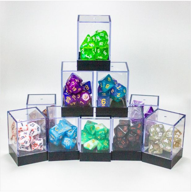 Assorted Full Sets of Acrylic Dice