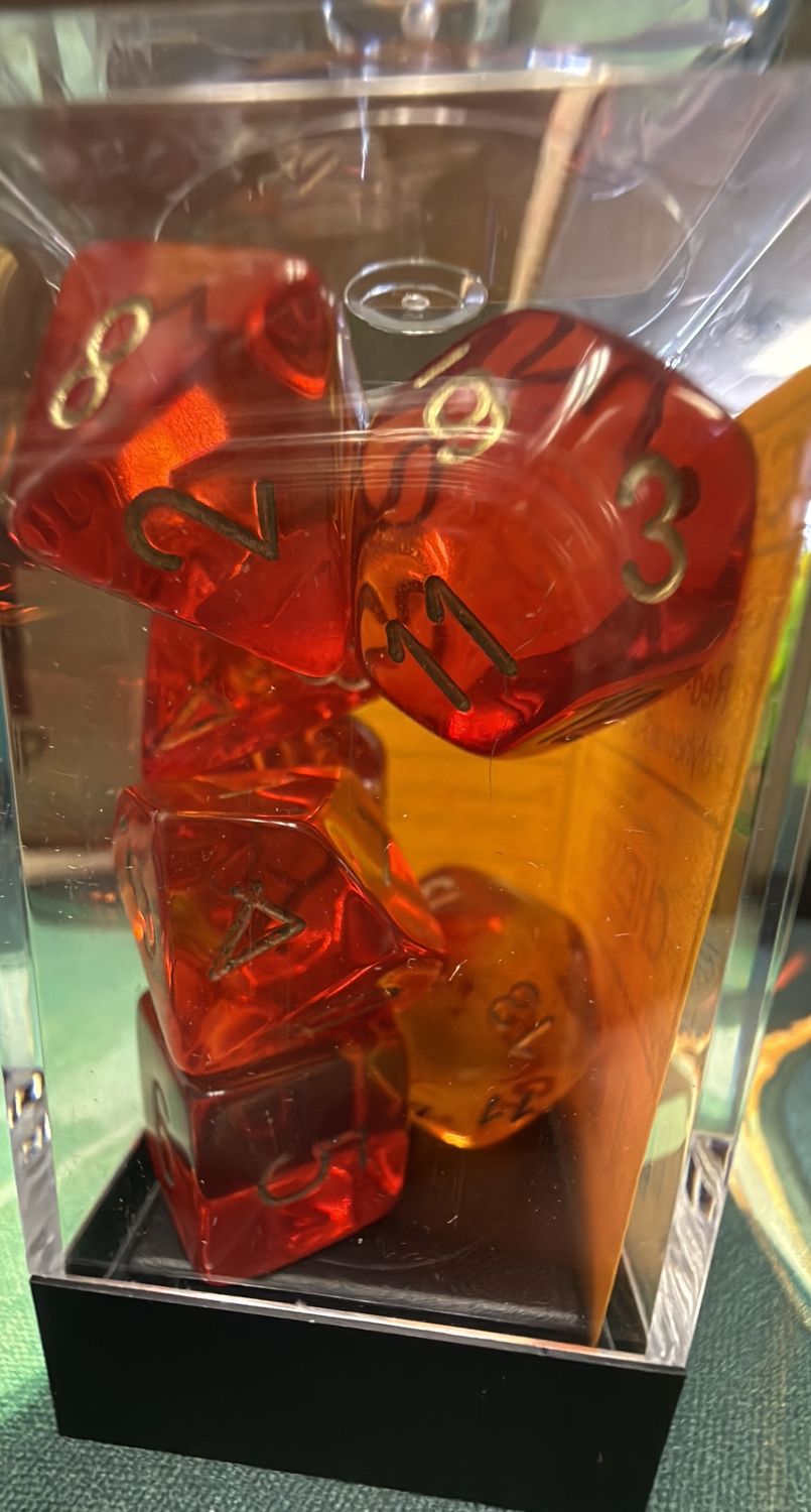 Gemini Translucent: Red-Yellow/Gold 7 set