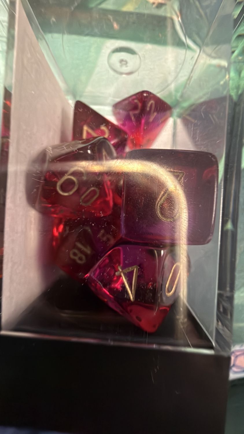 Gemini Translucent: Red-Violet/Gold 7 set