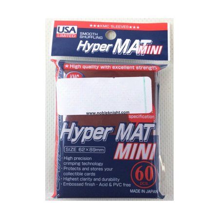 KMC Small Sleeves USA Pack Hyper Matte Red 60 Ct.