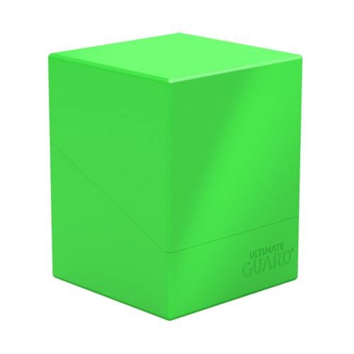 Ultimate Guard Boulder Solid 100+ Deck Case for 100 Double-Sleeved TCG Cards Neon Green
