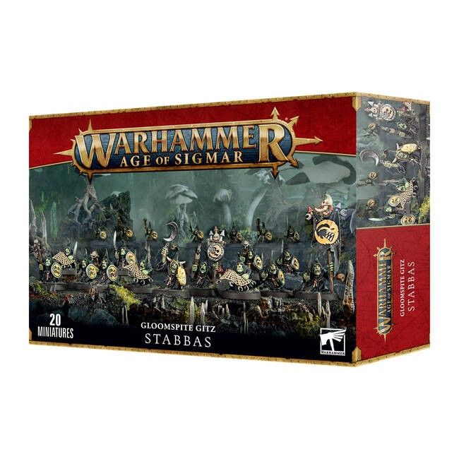 89-07 Warhammer Age of Sigmar - Gloomspite Gitz Squig Moonclan Stabbas