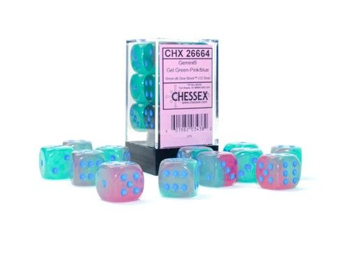 CHX 26864 Gemini Gel Green Pink/Blue 36 Pack