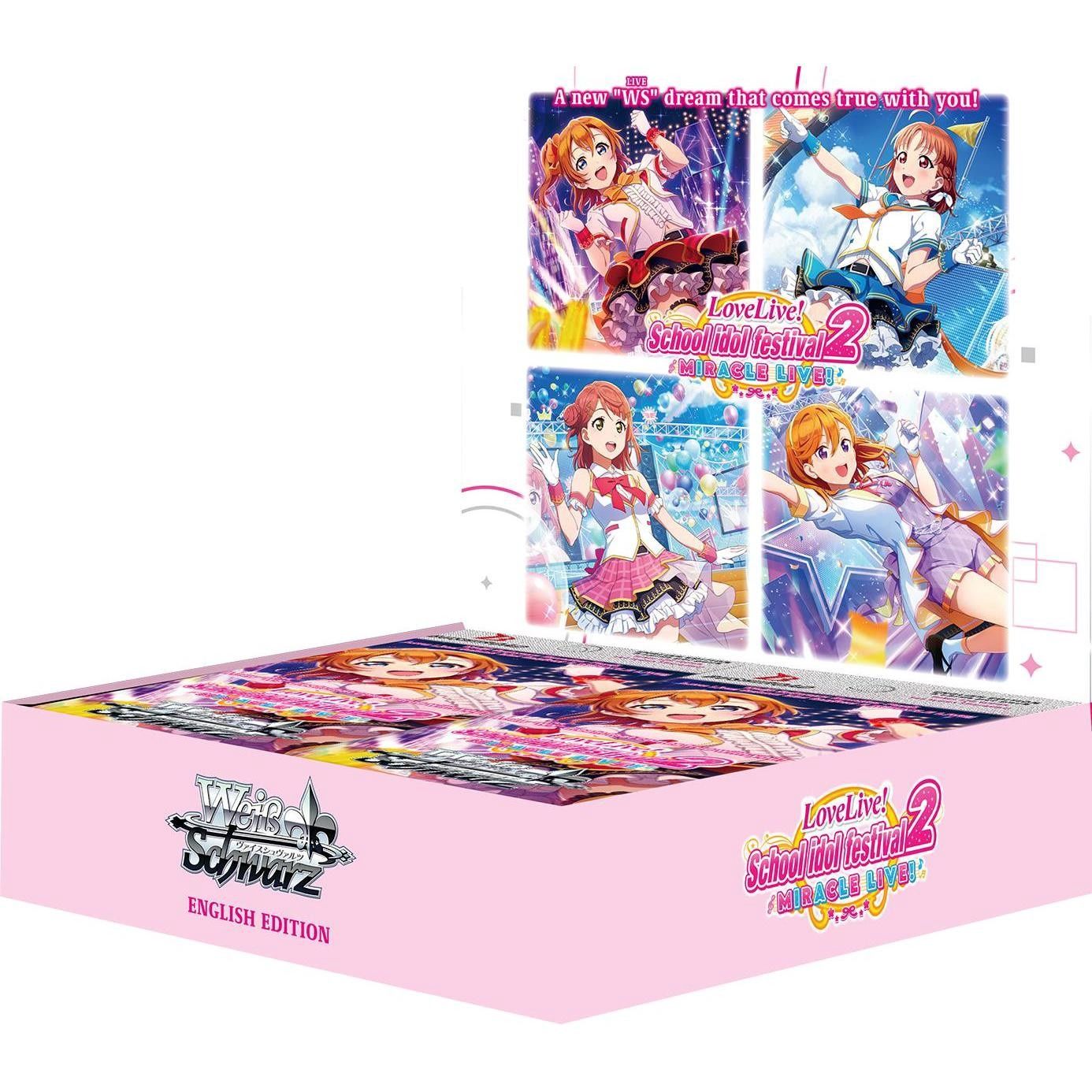 Weiss Schwarz Love Live School Idol Festival 2 MIRACLE LIVE! Booster Box