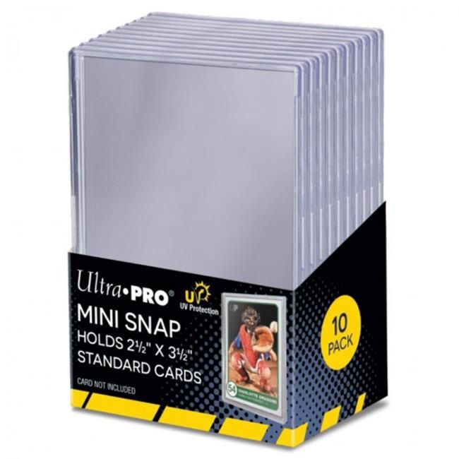 Mini Snap Card Holder 10PK - Holds (63.5 Mm X 88.9 Mm)
