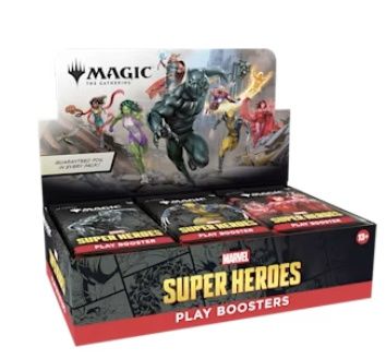 Magic The Gathering TCG: Marvel Super Heroes Play Booster Display