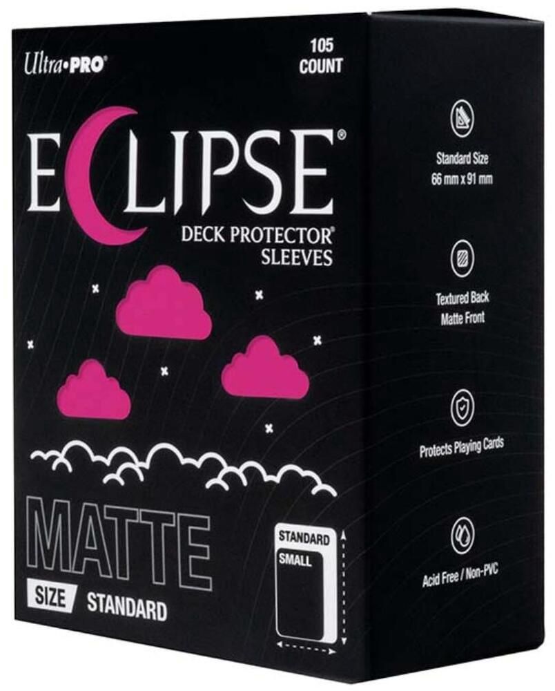 Eclipse Standard Matte Deck Protector Sleeves - Hot Pink