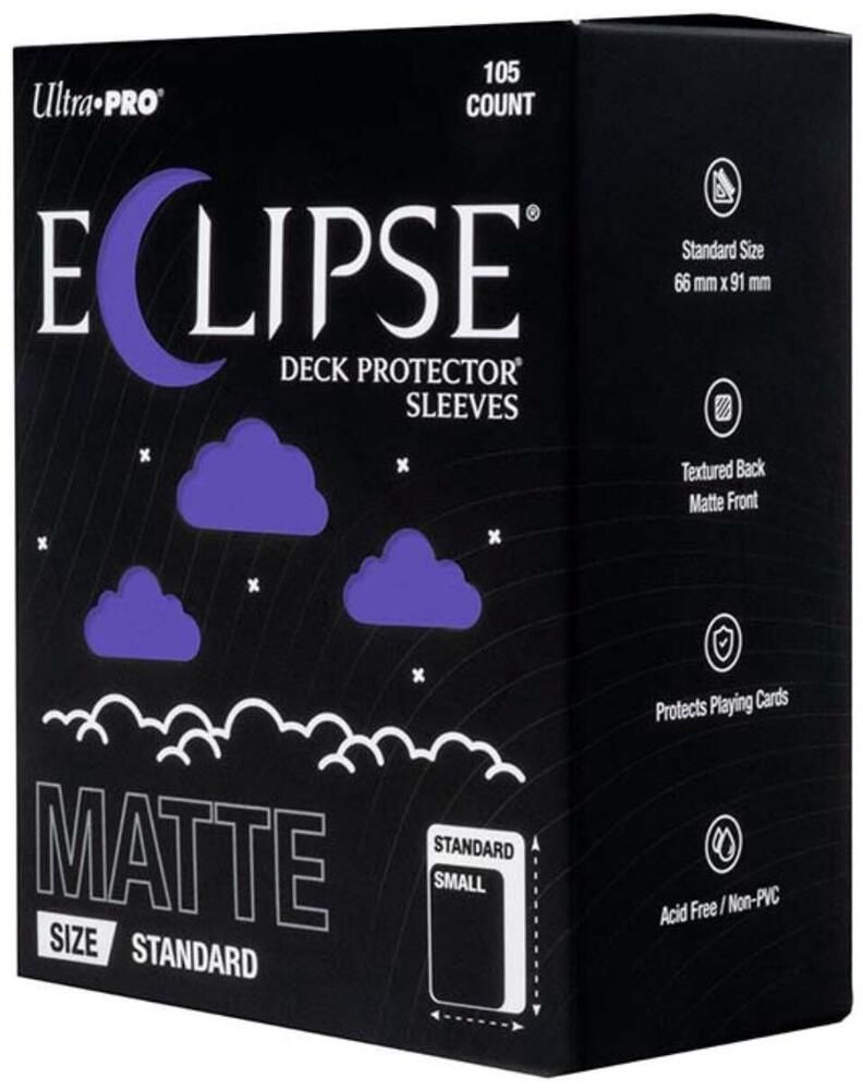 Eclipse Standard Matte Deck Protector Sleeves - Royal Purple