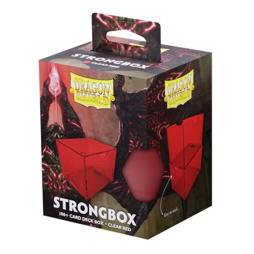 Dragon Shield Strongbox Deck Box Clear Red