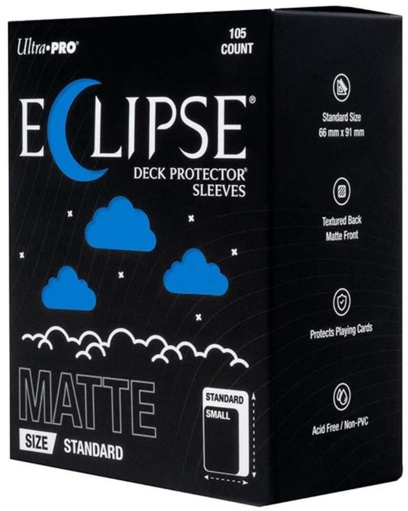 Eclipse Standard Matte Deck Protector Sleeves - Pacific Blue