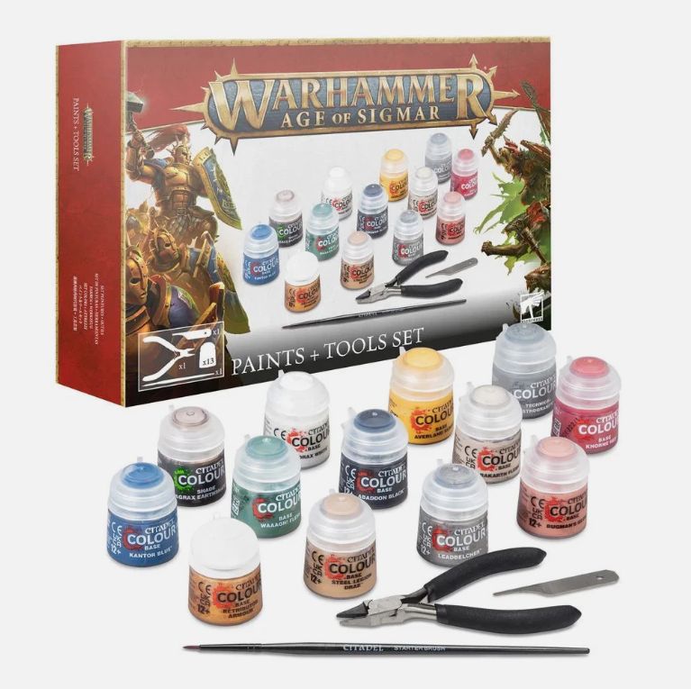 80-17 Warhammer Age of Sigmar: Paints and Tools Set