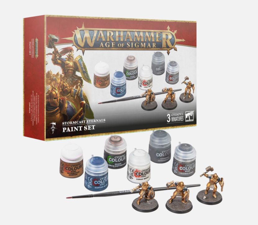 60-10 Warhammer Age of Sigmar: Stormcast Eternals Paint Set