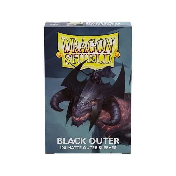 Dragon Shield Matte Black Standard Size Outer Sleeves