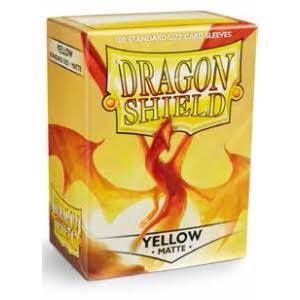 Dragon Shield Matte Card Sleeves Yellow