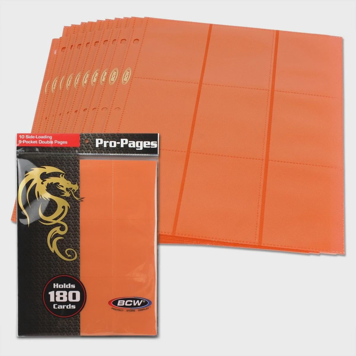 Side Loading 18-Pocket Pro Pages-Orange