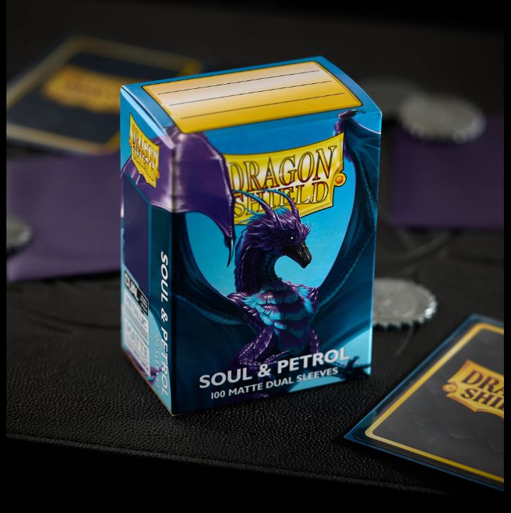 Dragon Shield Dual Matte Standard Sleeves Soul &amp; Petrol