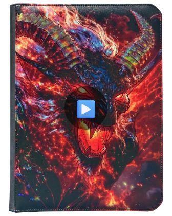 Maggot Labs Shadow and Flame 9-Pocket Zippered Binder