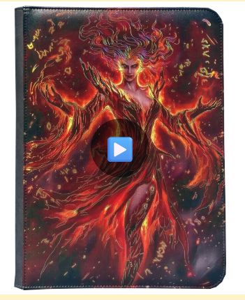 Maggot Labs Red Sorceress 9-Pocket Zippered Binder