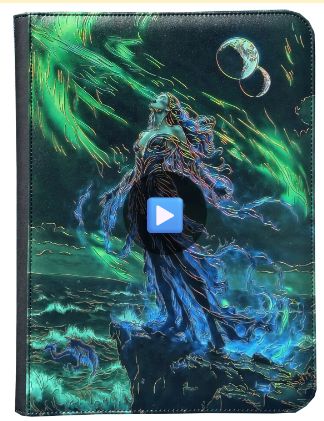 Maggot Labs Lilithar, the Porcelain Eclipse 9-Pocket Zippered Binder