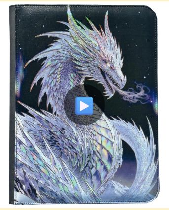 Maggot Labs Glacial Prism Sovereign 9-Pocket Zippered Binder