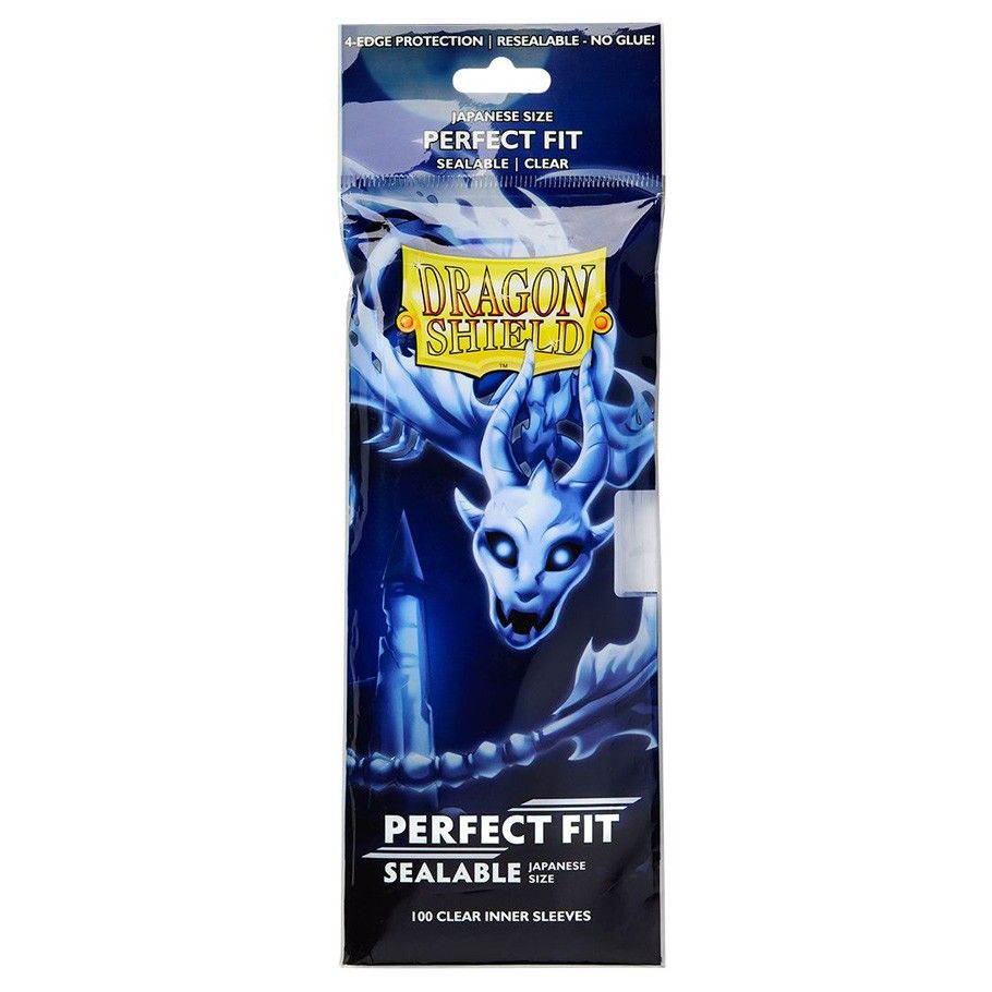 Dragon Shield: Perfect Fit Sealable Japanese Size - Clear