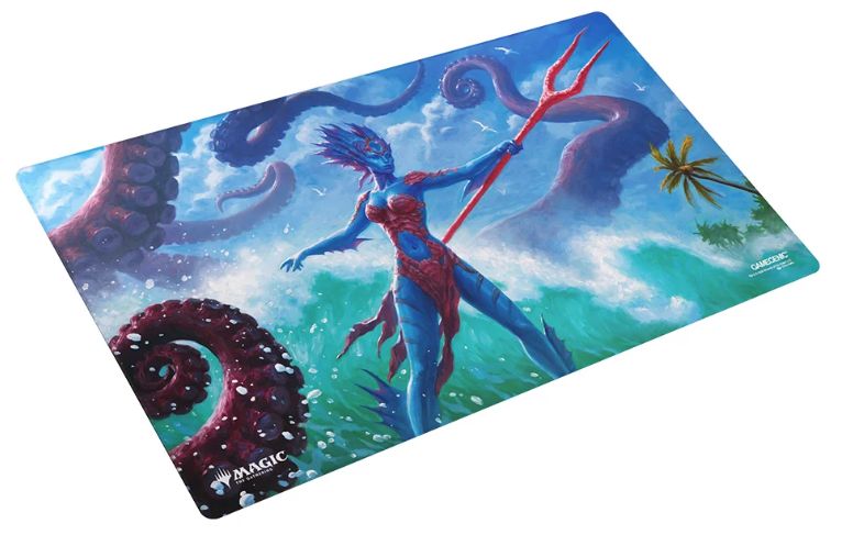 Magic: the Gathering - Reality Fracture - Double-Sided Playmat - Kiora of Salt and Sand/ Kiora of Fire and Ashes