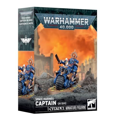 48-113 Warhammer 40,000 Space Marines: Captain on Bike