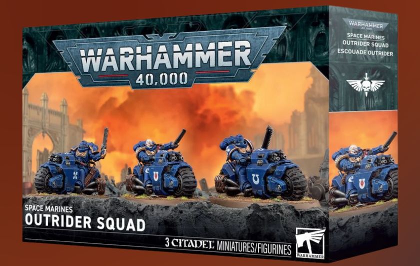 48-112 Warhammer 40,000 Space Marines - Outrider Squad