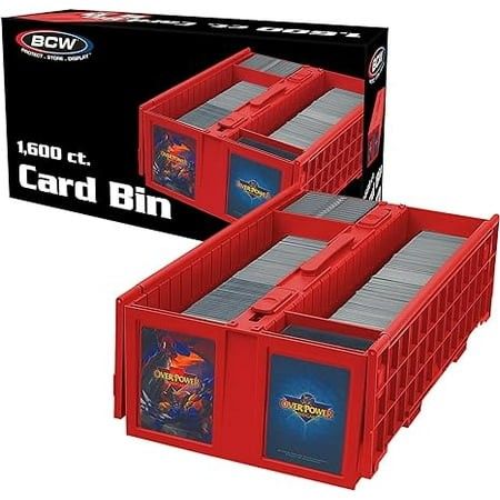 Collectible Card Bin - 1600 - Red