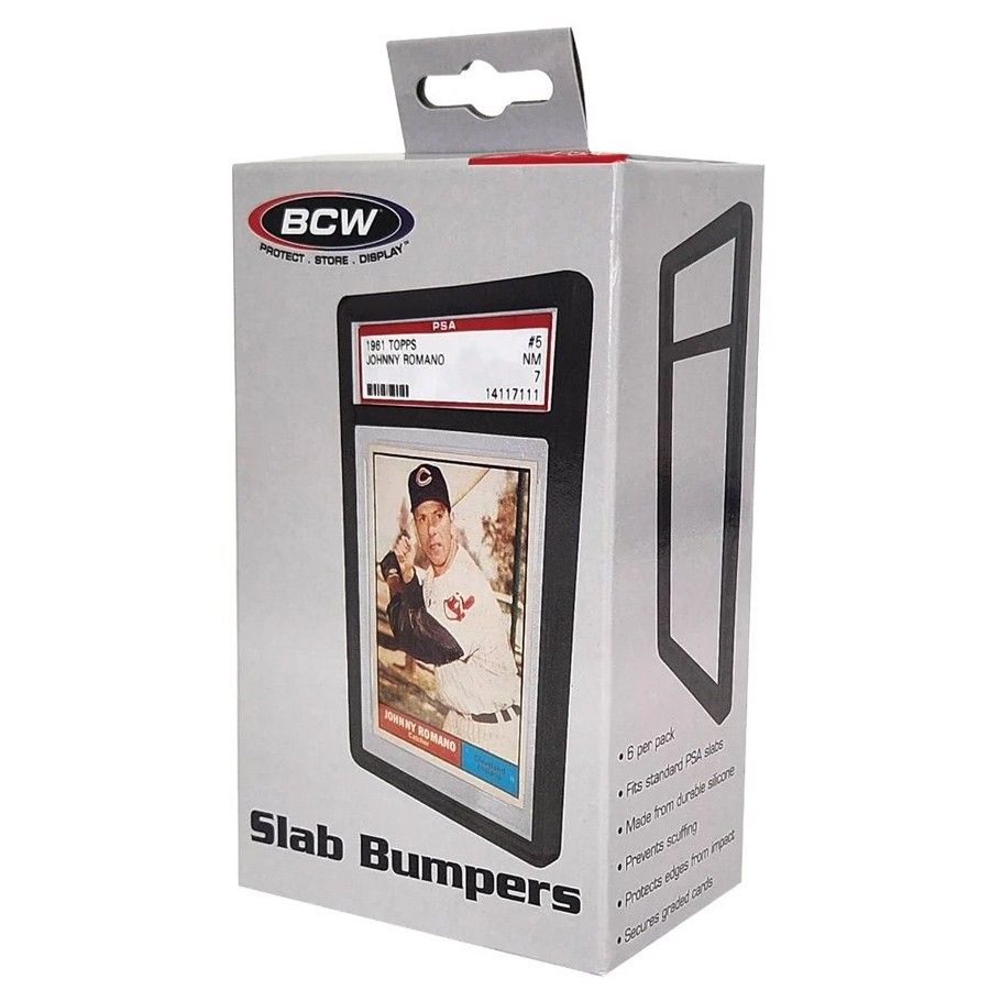 Card Slab Bumpers Black - 6 Bumpers per Pack